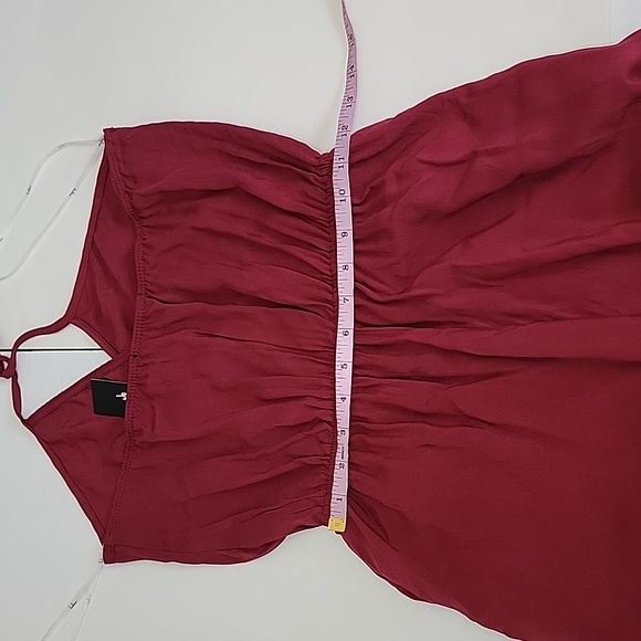 Lulu's Learning to Fly Burgundy Halter Jumpsuit/ M - Picture 9 of 12